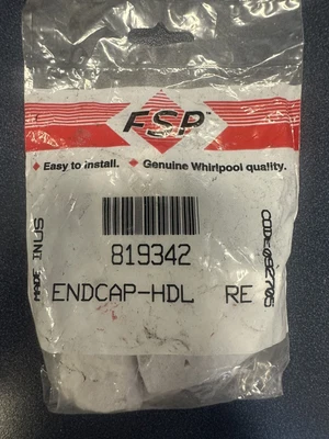 $25 • Buy Whirlpool 819342 Refrigerator Handle End Cap Kit NEW OEM