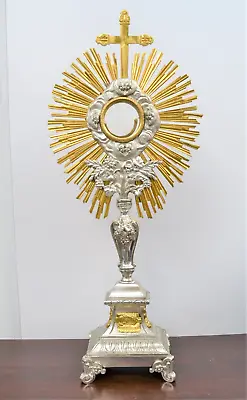 Very Old Antique Vintage Monstrance Two Tone With Luna (CU-M38) Chalice Co. • $3650