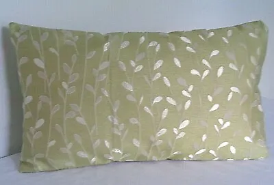 Handmade Bolster Cushion Cover In Bill Beaumont Flair Pistachio On Both Sides • £9.99