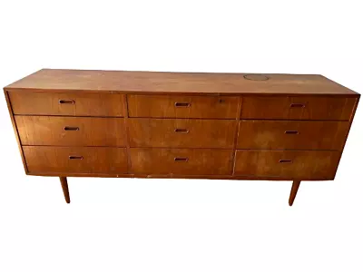 Teak Side Bar Cabinet - Mid-Century Modern - 9 Drawers • $640