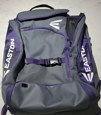Easton Volleyball/softball Backpack With Ball Or Helmet Hatch. Purple/black. • $29.99