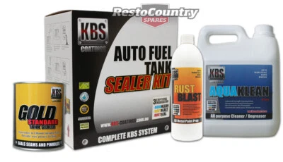 KBS Auto Car Fuel Tank Sealer Repair Kit Rust And Corrosion Prevention Degreaser • $175