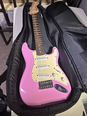 $125 • Buy Fender Squier Mini Electric Guitar - Pink - Barbie Lovers Delight!
