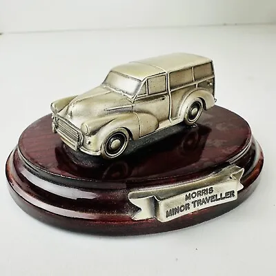 Mark Models Pewter Morris Minor Traveller Car Model On Wooden Plinth • $18.44