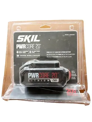 Skil BY519702 20V PWRCore20 Lithium 2.0Ah Battery With PWRAssist Mobile Charging • $43