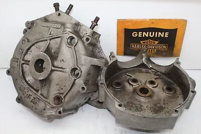 1930 Harley V VL Big Twin Flathead Motor Cases Crankcases 112-30H 112-30F • $699.95