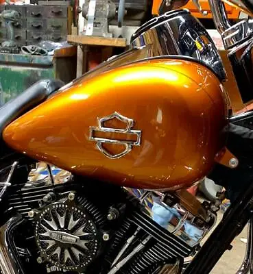 Billet 6061 METAL Harley CVO Custom Tank Emblems Show Chrome Finish (set Of 2) • $84.99