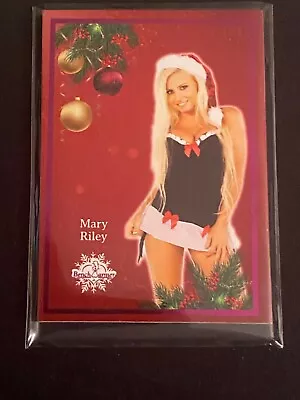 Benchwarmer 2021 Holiday Premium Base Pink Foil Mary Riley 1/4 • $17.99