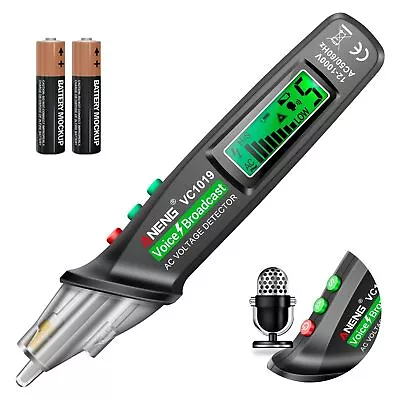 Voice Broadcast Non Contact Voltage Tester With Range Ac 12v1000vlive/null Wire  • $15.39