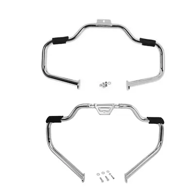 Chrome Mustache Highway Engine Guard Bar Fit For Harley Softail 00-2017 2018-22 • $84.99