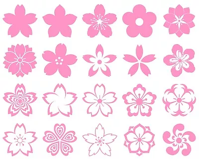 Japanese Sakura Cherry Blossom Flower Vinyl Decal Art For Cars Windows Laptops • $6