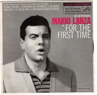 Mario Lanza-For The First Time (VG+)  EP • $5