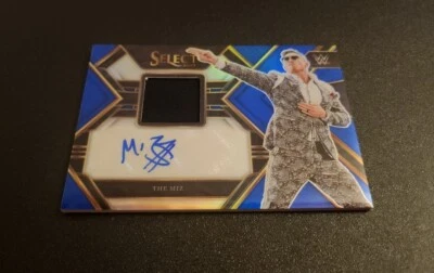 $30.99 • Buy 2023 Panini Select WWE The Miz Blue Prizm Superstar-Worn Relic Auto #17/35 RAW 