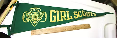 Vintage Girl Scouts Felt Pennant 22 X 7 Inches Hard To Find Collectible • $19.99