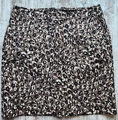 Skirt Pencil Women's 12 By Merona Animal Print NWOT 36 Inch Waist Leopard Print • $16.99