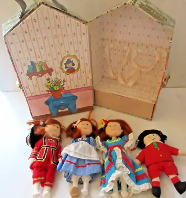 1999 Eden Madeline Doll Lot W/ 8  Dolls Carry Case Toy Lot • $79.99