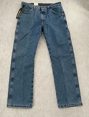 VINTAGE Wrangler Pants Adult 34 Thinsulate Insulation Lining Thermal Jeans NEW • $59.96