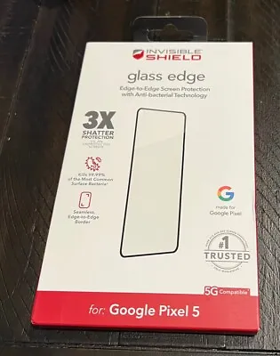 ZAGG Invisible Shield Glass Edge For Google Pixel 5 -  NEW - ANTI-BACTERIAL  • $8.99