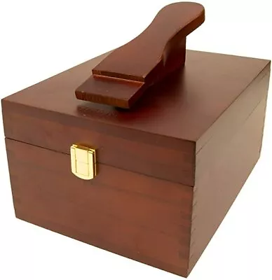 Professional Wood Shoe Shine Valet Storage Box With Foot Rest- Empty Box • $39.95