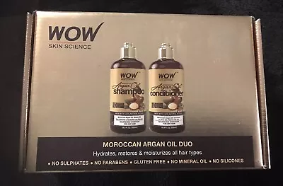 WOW Skin Science Shampoo & Conditioner Duo ~ Sealed Set ~ Moroccan Argan Oil • $9.99