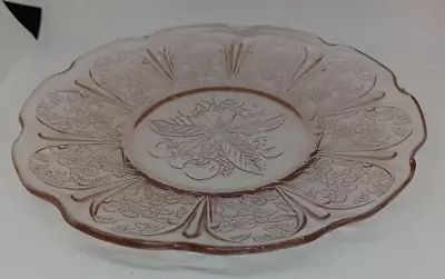 Cherry Blossom 9  Dinner Plate - :Pink- By Jeannette--1930-1939 • $11