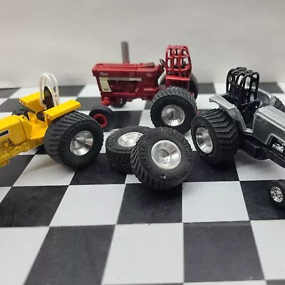 Parts Lot Custom 1:64 TRACTOR Pro PULLER PULLING Rear Tires Wheels Axels ERTL JD • $20