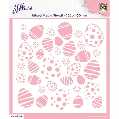 Nellie Snellen NELLIE'S CHOICE Mixed Media Stencil 15 X 15cm MMS4K • £5.45