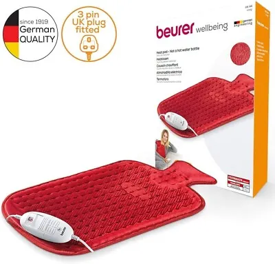£35.99 • Buy Beurer HK44 Fast Electric Heat Pad In Traditional Hot-Water Bottle Soft & Cosy