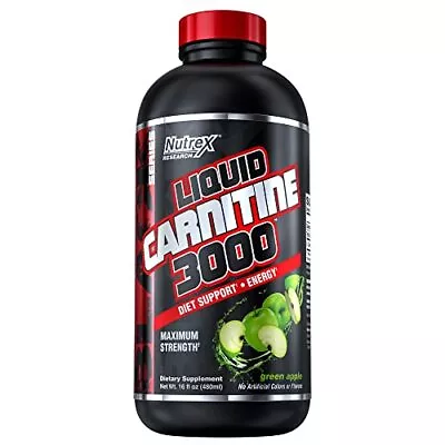 Nutrex Research Liquid Carnitine 3000  Premium Liquid Carnitine Green Apple 16oz • $16.95