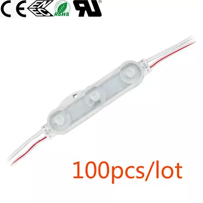 100pcs/lot SMD 2835 Waterproof LED Module 3 LED Chips White Light 1.5W • $128.21