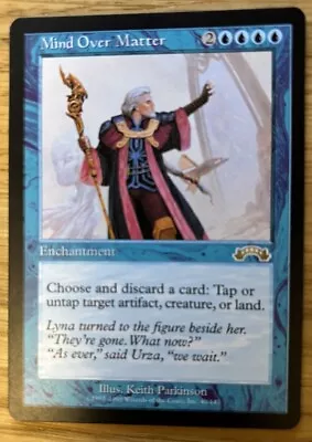 Magic The Gathering - Mind Over Matter - Enchantment - Exodus - EX - MTG • £30