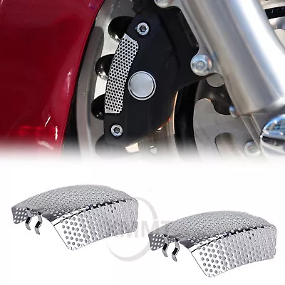 For Harley 08-UP Touring & V-Rod Front Brake Caliper Screen Mesh Cover Chrome • $13.30