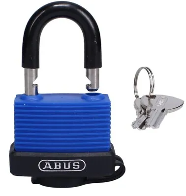 ABUS 70IB/50 Aquasafe Sealed Weather Resistant Marine Carded Padlock (Blue) • £18.49
