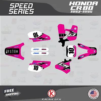 Graphics Kit For Honda CR 80 1993 1994 1995 CR80 Speed Series - Magenta • $65.99