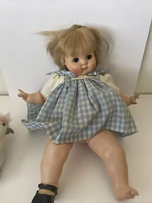 Vintage Madame Alexander Puddin Baby Doll Crier # 3945 Blonde Soft Body 15” • $60