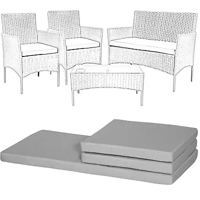 Replacement Cushions For Rattan Garden Furniture Chairs Sofa Patio - 3 Pieces • £29.99