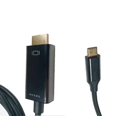 USB C Type C To HDMI Adapter Converter 4K HDTV Black Cable For HUAWEI Samsung • £4.99