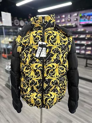 Black Versace Puffer Coat “Reversible”/ Brand New With Tags / Size Large  • $300