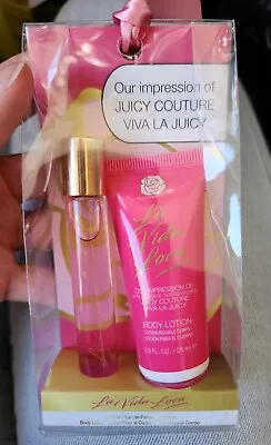 La Vida Loca Impression Of JUICY Couture VIVA LA JUICY Perfume & Body Lotion Set • $7.58