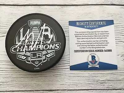 Tyler Toffoli Signed 2014 LA Kings Stanley Cup Hockey Puck Beckett BAS COA A • $79.99