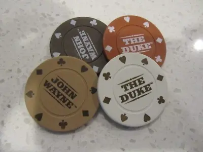 John Wayne The Duke Chip Lot + FREE Las Vegas Poker Casino Chip Golf Ball Marker • $7.15