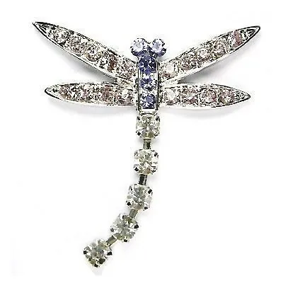 £39.50 • Buy Purple DRAGONFLY~ Made With Swarovski Crystal Bridal Bridesmaids Mom Pin Brooch