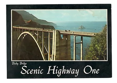 Bixby Bridge Route One Monterey County California Vintage 4x6 Postcard LO32 • $3