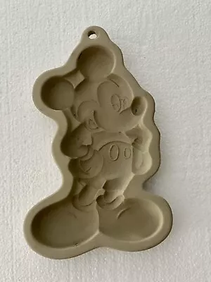 Vintage Disney Mickey Mouse Ceramic Stoneware Cookie Mold 7 Inches  • $10.50