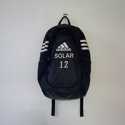 Adidas Soccer Bag Backpack Solar Ball Cleats Pocket Black #12 Athletic Sport • $19.88