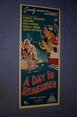 Original A DAY TO REMEMBER Insert Daybill Stanley Holloway • $53.45