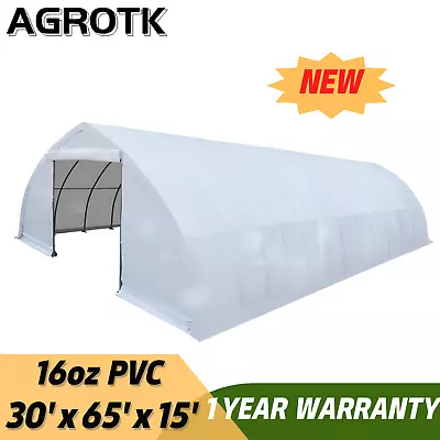 30x65FT Peak Ceiling Storage Shelter Industrial Commercial Outdoor Storage Tent • $5499