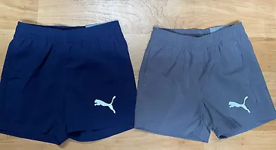 $11.99 • Buy NWT Boys Puma DryCell Sports Shorts, Navy Or Grey Quick Dry Shorts