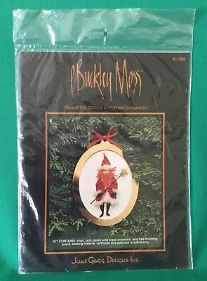 P Buckley Moss 1995 Ltd Ed Christmas Ornament Cross Stitch Kit Santa • $10