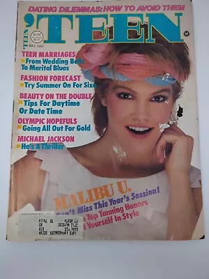 TEEN Magazine May 1984 Michael Jackson Get Ready For Summer Fashion Beauty 1980s • $17.95